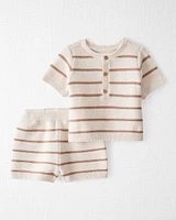 Baby 2-Piece Organic Cotton Sweater Knit Set