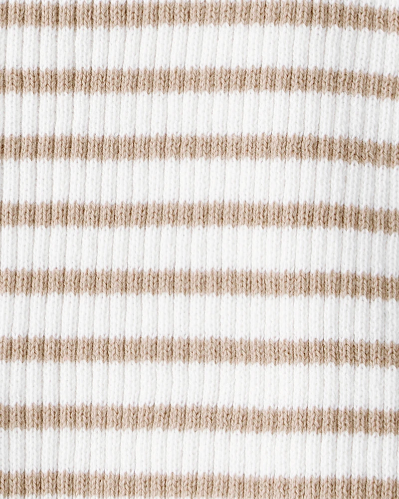 Kid Striped Button-Down Short-Sleeve Tee