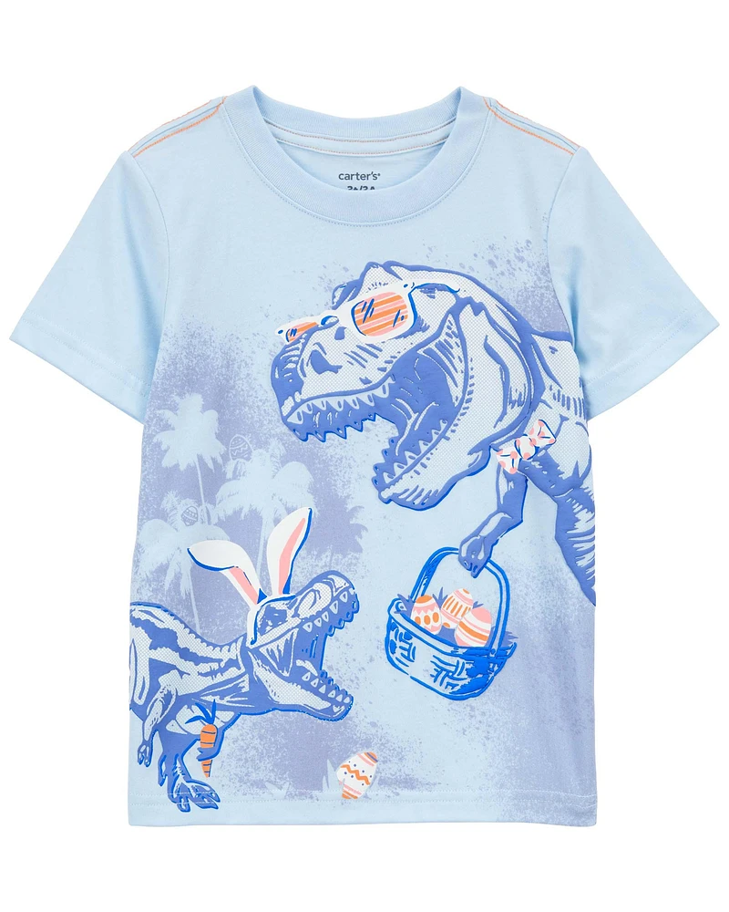 Easter Bunny Dinosaur Jersey Tee