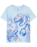 Easter Bunny Dinosaur Jersey Tee