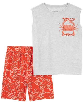 Piece Crab Loose Fit Pyjama Set