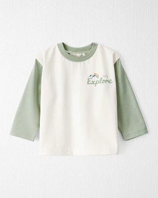 Baby Organic Cotton Let's Explore Long-Sleeve Tee