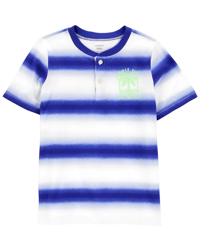 Kid Striped Jersey Henley