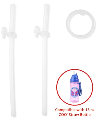 2-pack Zoo Straw Bottle - Extra Straws