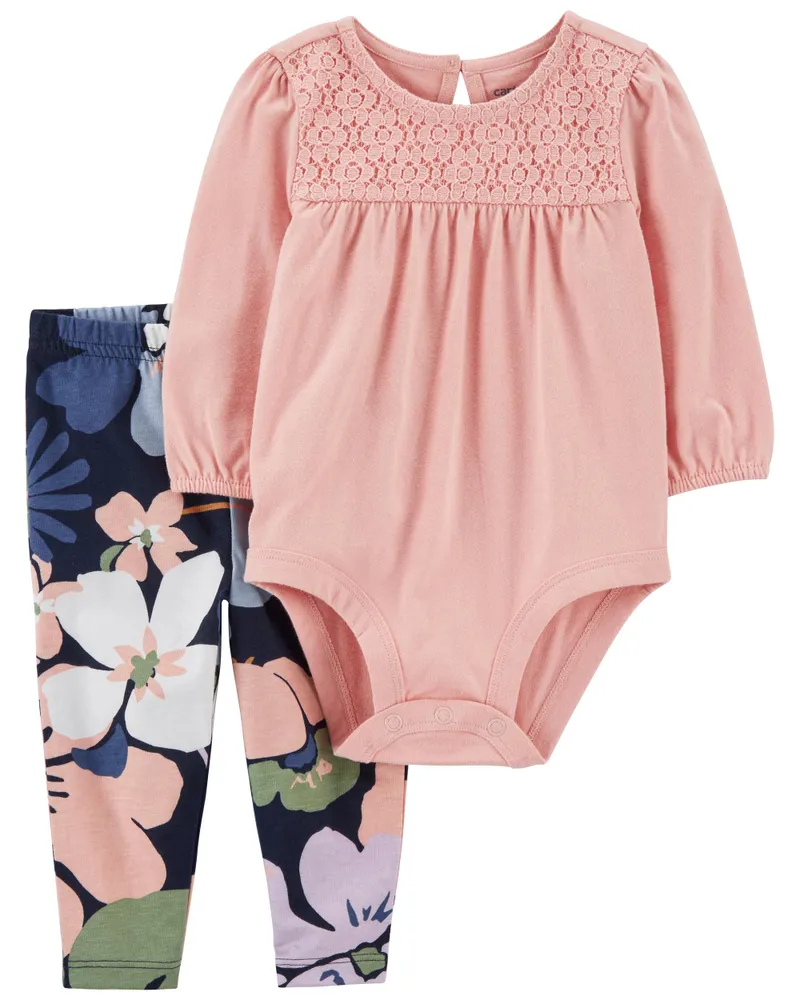 Carter's 2-Piece Floral Bodysuit Pant Set – Carter's Oshkosh