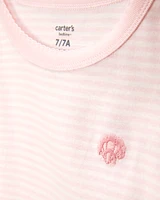 Kid Shell Print Snug Fit Cotton 4-Piece Pyjamas