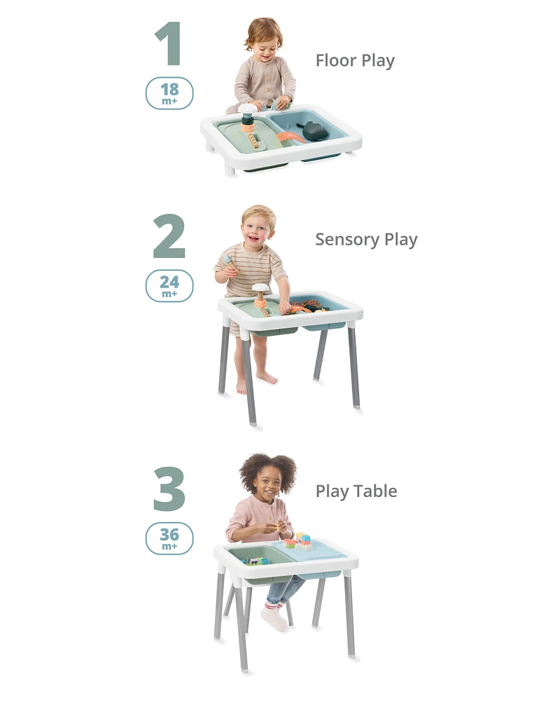 Discoverosity 3-in-1 Toddler Sensory Table