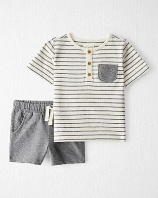 Toddler 2-Piece Shorts Set Made with Organic Cotton