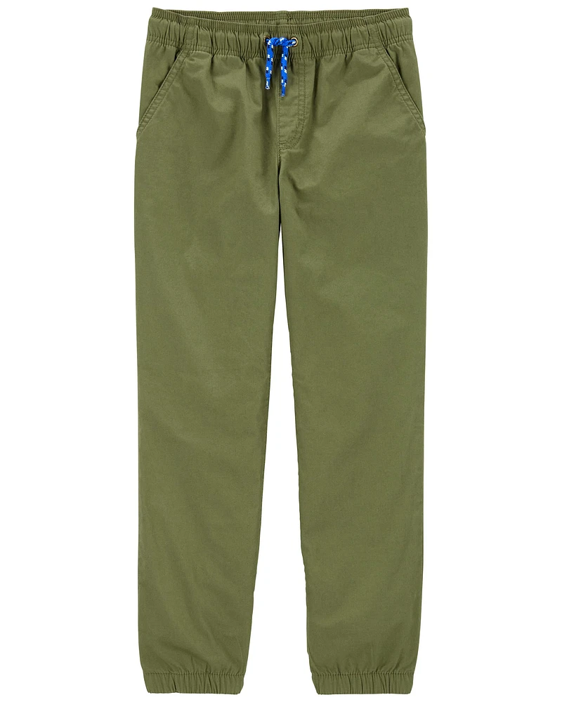 Kid Pull-On Poplin Pants