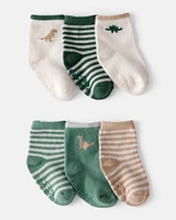 Baby Boy 6-Pack Dinosaur Ankle Socks