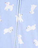 Toddler 1-Piece Dog Fleece Footie Pyjamas