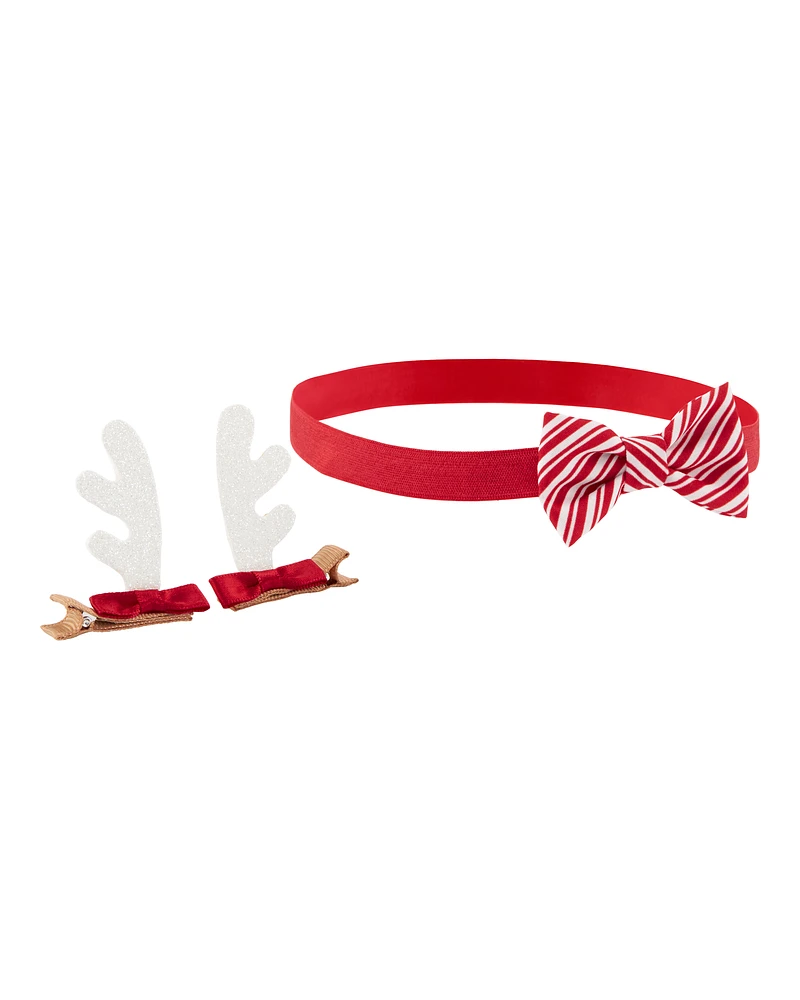 Baby 3-Piece Christmas Reindeer Hair Accessories