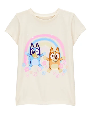 Toddler Bluey™ Short-Sleeve Graphic Tee - Cream