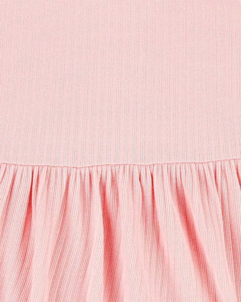 Baby Solid Bodysuit Dress - Pink