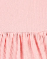 Baby Solid Bodysuit Dress - Pink