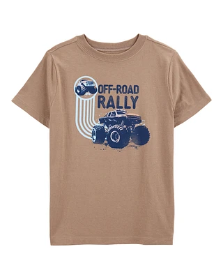 Kid Off-Road Rally Short-Sleeve Graphic Tee - Brown