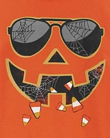 Toddler Halloween Jack-O-Lantern Graphic Tee