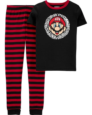 2-Piece Mario 100% Snug Fit Cotton Pyjamas