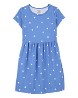 Kid Daisy-Print Short-Sleeve Dress