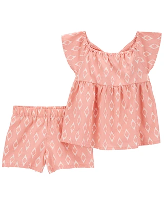 2-Piece Top and Shorts Set