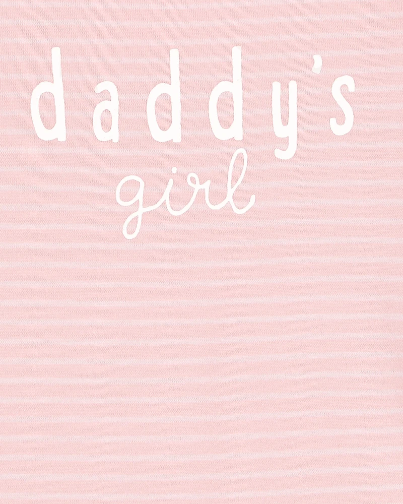 Baby Daddy's Girl Striped Collectible Bodysuit