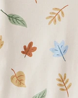 Toddler Organic Cotton Pyjamas Autumn Leaves Print