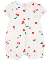 Baby Cherry Snap-Up Romper