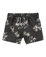 Toddler Palm Tree Swim Trunks