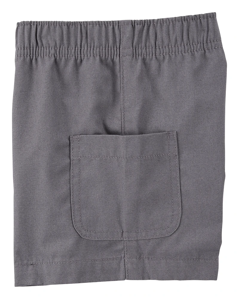 Toddler 2-Piece Construction Short Set - Tan/Grey