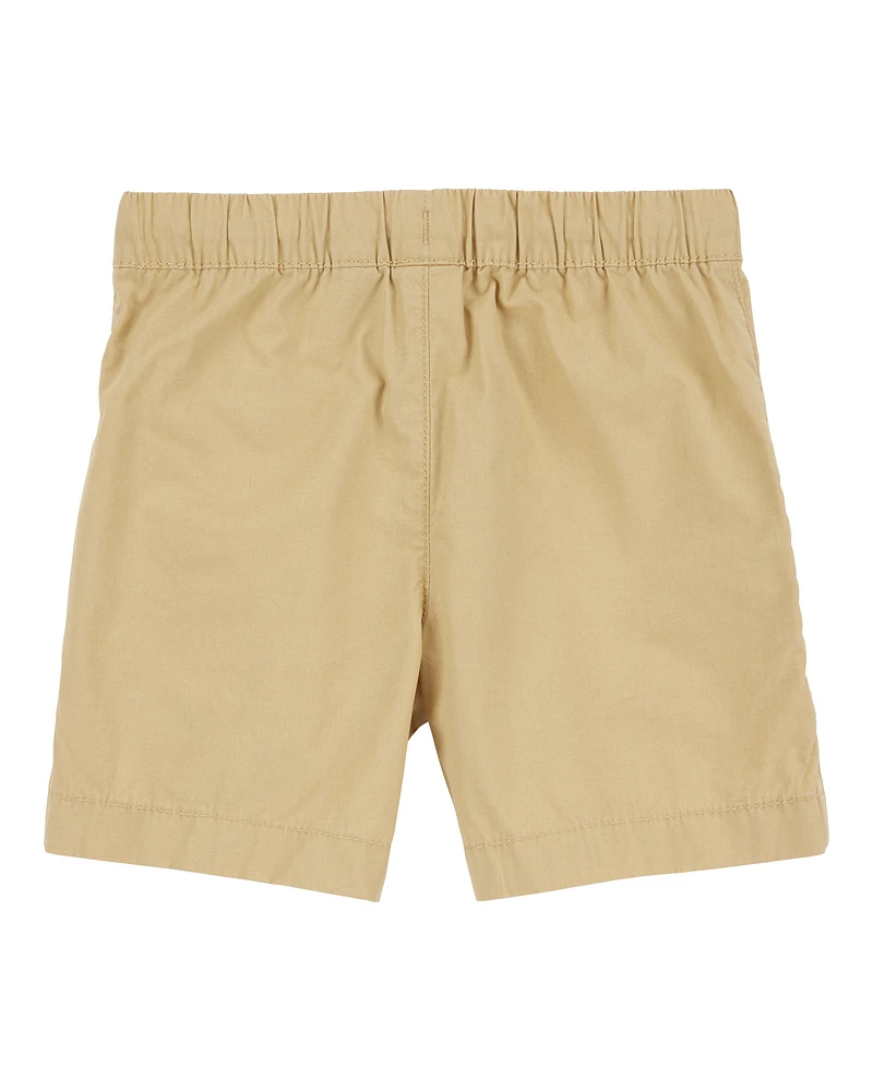 Boys Pull-On Poplin Shorts