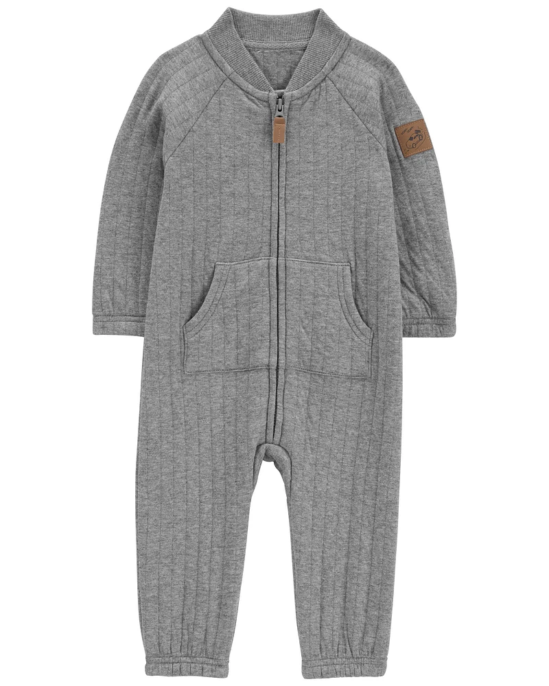 Baby Zip-Up Doubleknit Jumpsuit