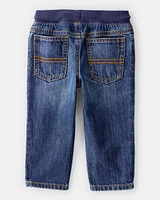 Baby Pull-On Denim Pants