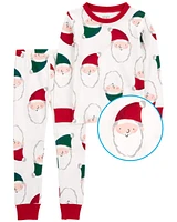 2-Piece Santa 100% Snug Fit Cotton PJs