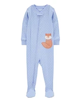 Baby 1-Piece Fox 100% Snug Fit Cotton Footie Pyjamas