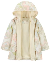 Kid Fleece-Lined Printed Rain Jacket