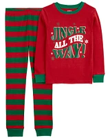 Kid 2-Piece Christmas Jingle All The Way 100% Snug Fit Cotton Pyjamas