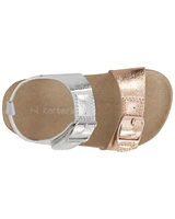 Toddler Buckle Faux Cork Sandals