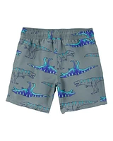 Kid 2-Piece Dinosaur Rashguard & Swim Trunk Set