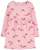 Toddler Fox Jersey Dress