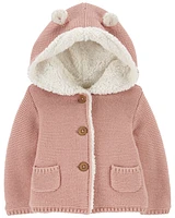 Sherpa-Lined Hooded Jacket