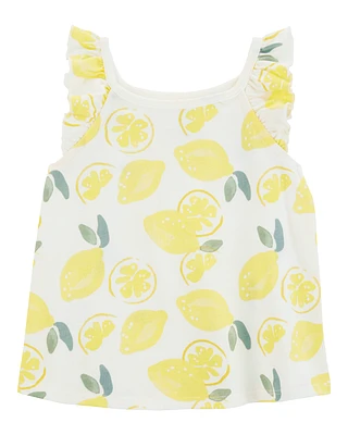 Baby Lemon Print Tank Top