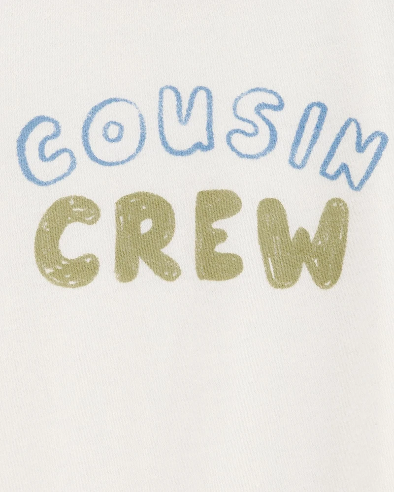 Toddler Cousin Crew Short-Sleeve Graphic Tee -White
