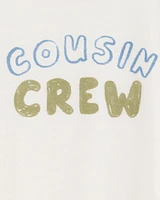 Toddler Cousin Crew Short-Sleeve Graphic Tee -White