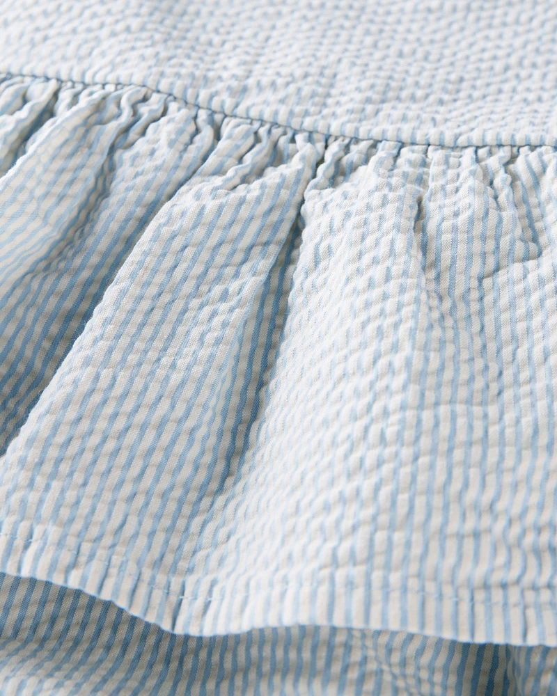 Baby Organic Cotton Seersucker Sunsuit