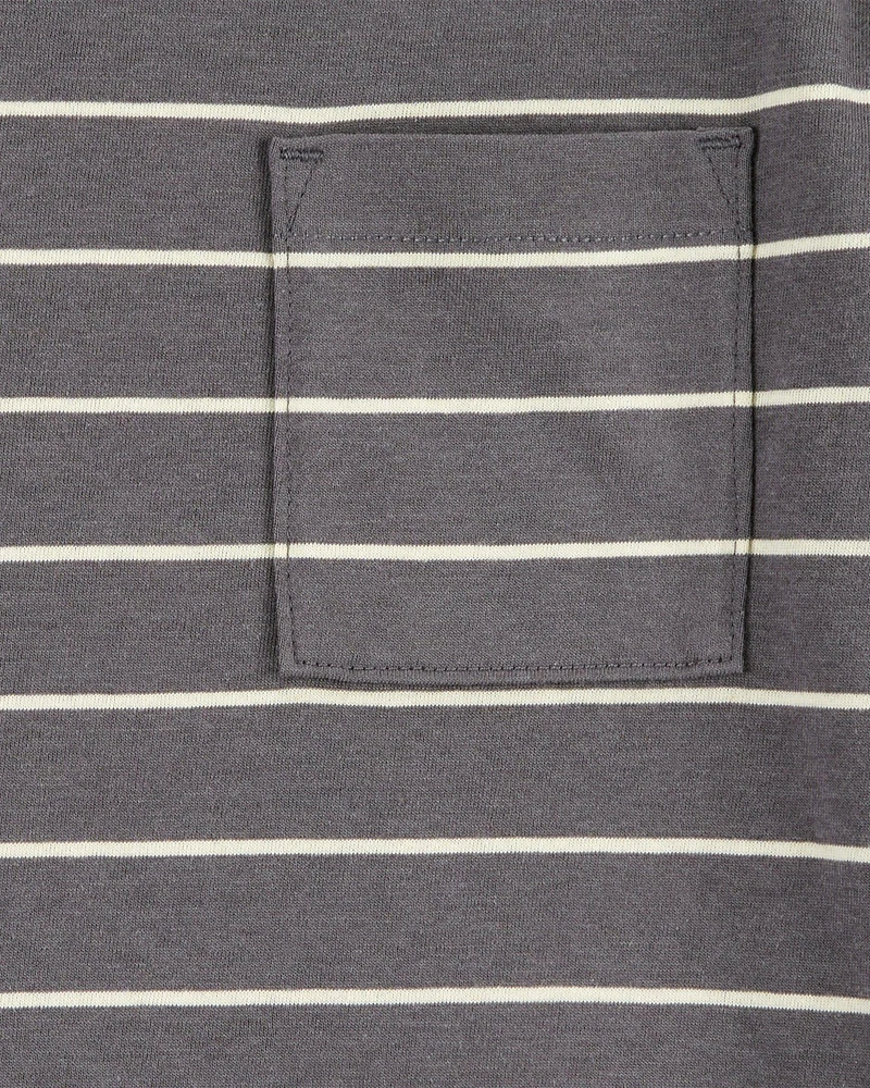 Kid Striped Cotton Blend Short-Sleeve Tee