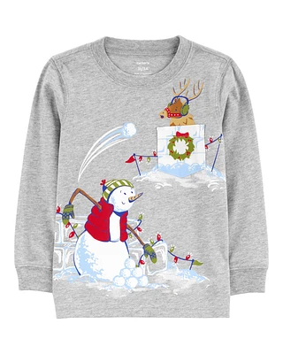 Toddler Snowball Fight Graphic Tee