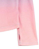 Kid Ribbed Ombre Long-Sleeve Top - Purple/Pink