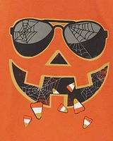 Kid Jack-O-Lantern Halloween Graphic Tee