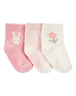 Baby 3-Pack Bunny Ankle Socks