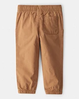 Toddler Boy Cotton Pull-On Fashion Pants - Brown